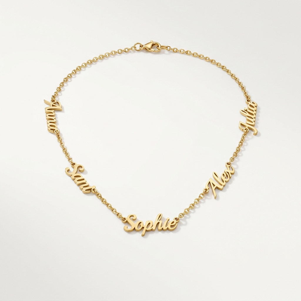Custom Multiple Name Necklace
